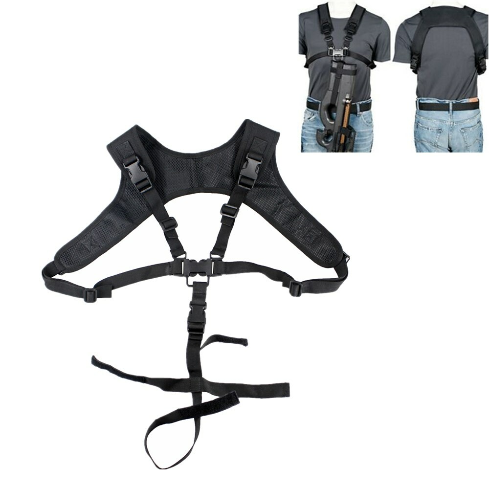 Tactical Molle System Rifle Gun Sling Lanyard Quick Release Harness Adjustable