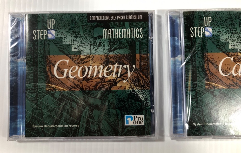 Step Up Geometry and Calculus 2 CD-ROM comprehensive self-paced curriculum NEW