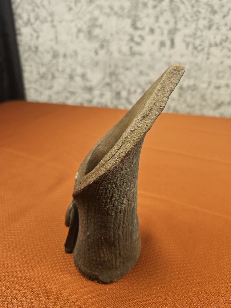 Cara Wrap Pottery Vase, Signed 7" Tall