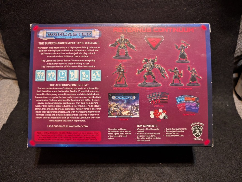 Privateer Press Warcaster Aeternus Continuum Command Group