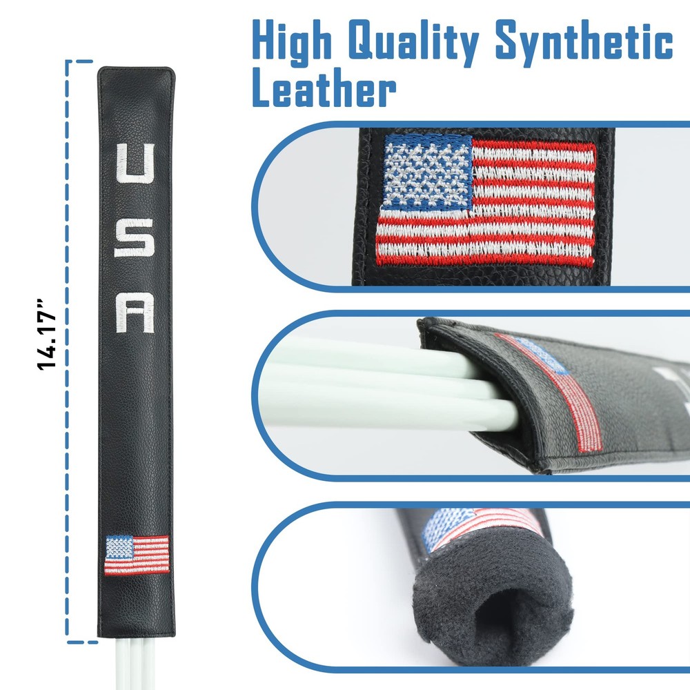 Golf Alignment Stick Cover Case Holder Hold at Least 3 Sticks