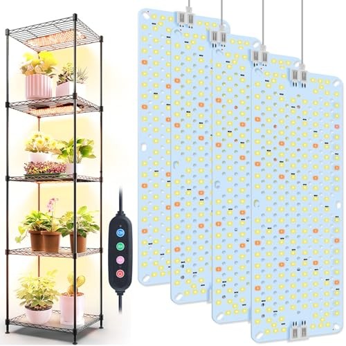 4Panel Grow Lights for Indoor Plants, Seed Starting, Panel Grow Light(4Pack)
