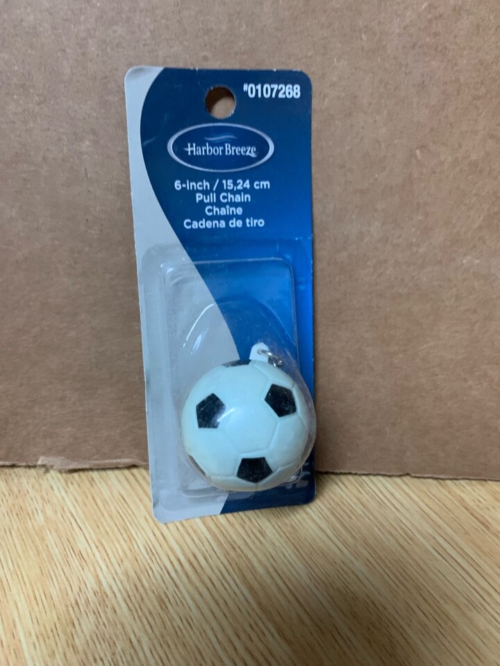 Harbor Breeze 7-in White and Black Plastic Pull Chain Universal pull chain