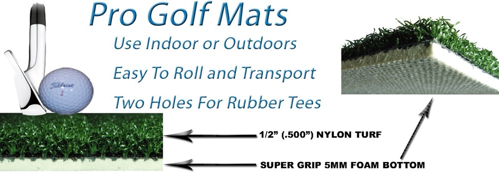 21" x 29" Golf Chipping Mats Driving Range Practice Golf Mat With Foam