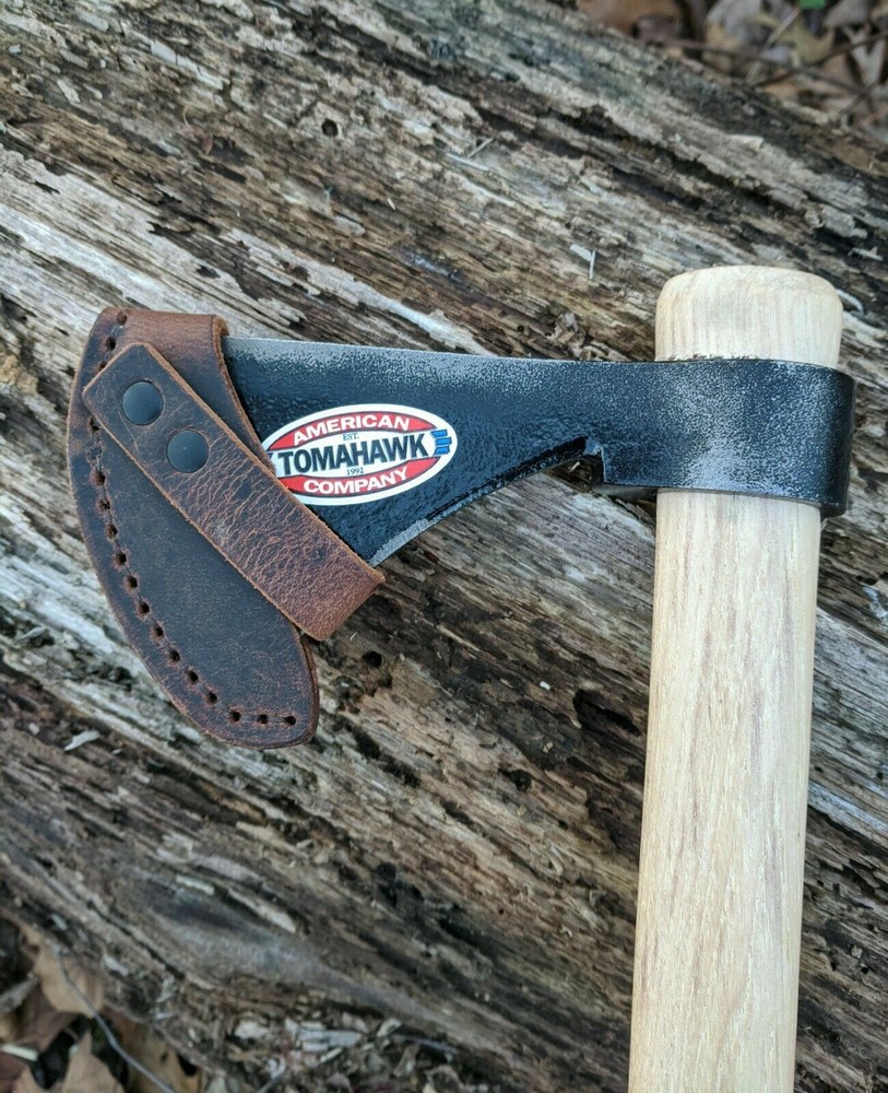 Handmade Leather Sheath Cold Steel Frontier Hawk Tomahawk Axe Hatchet Bushcraft