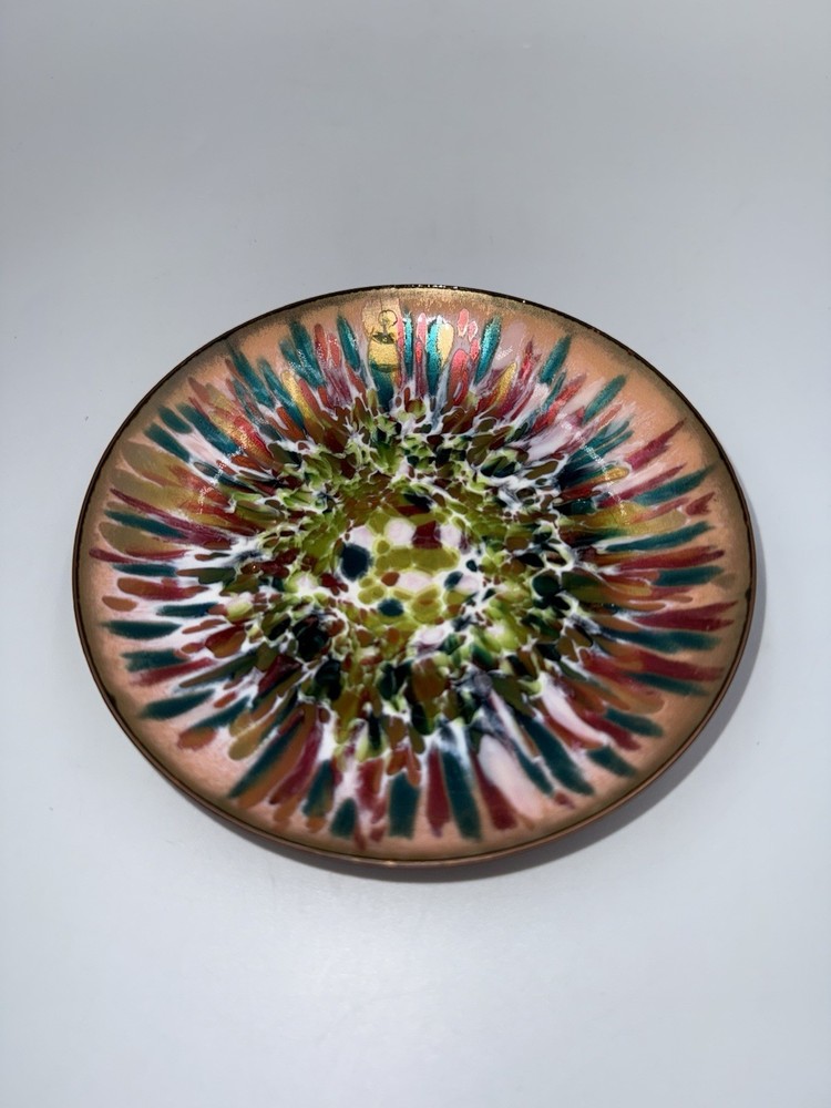 Edwards Star Enamel Copper Dish