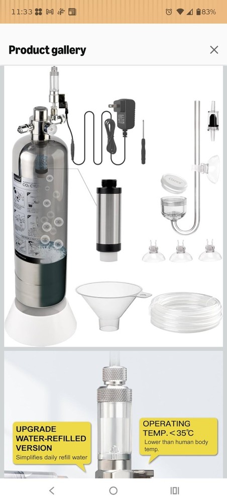 Aquarium CO2 Generator Kit Double Pressurization Enhanced Version, G700S