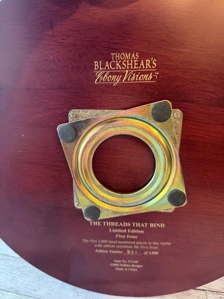 THOMAS BLACKSHEAR'S "THE THREADS THAT BIND Limited Edition Swivel wood