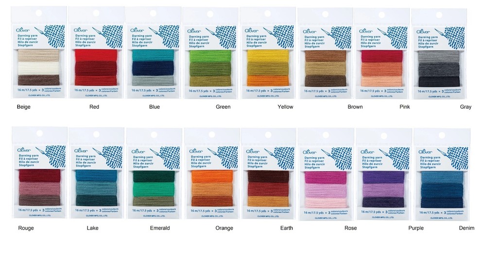 Clover Darning yarns