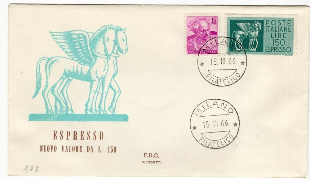 CR0172 Envelopes FDC Espresso 1966