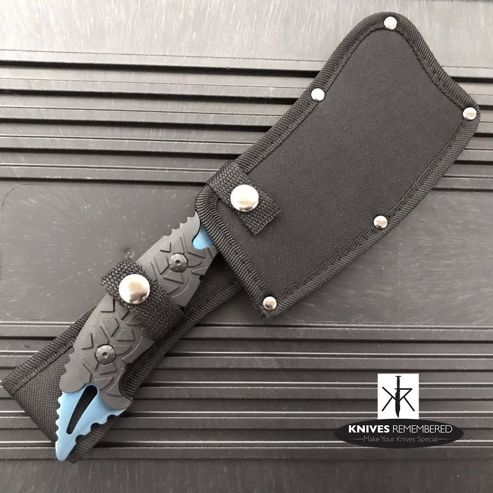 Monogram Custom Knives Engraved Personalized Knife Fixed Blade Hunting Cleaver