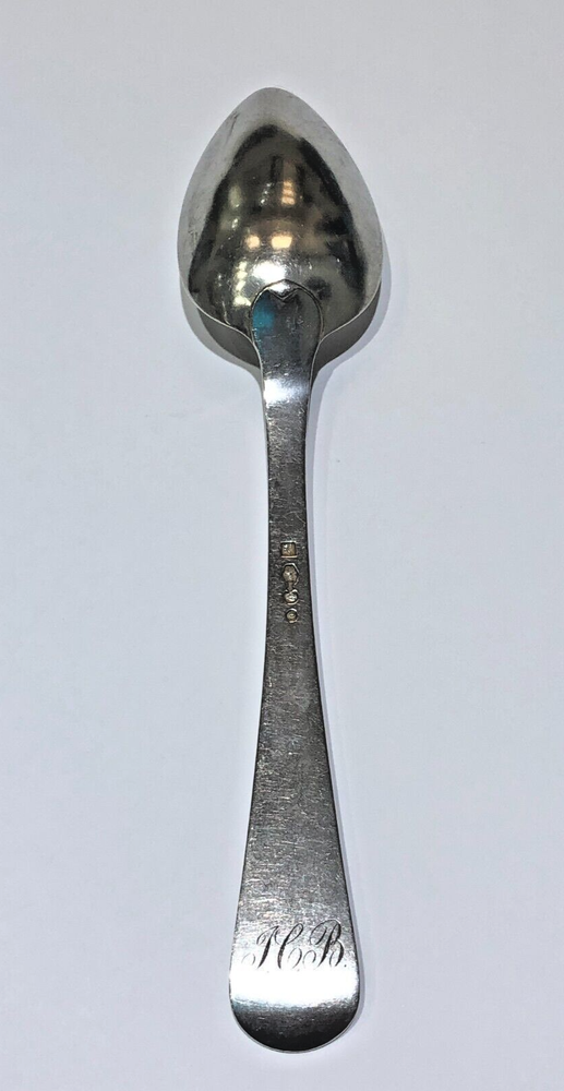 Antique 1873 Dutch Silver Spoon Rat Tail Pattern- .833-Key Export stamp