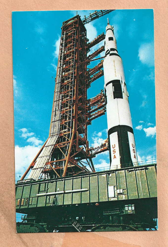 APOLLO 7 LAUNCH OCT 11,1968 CAPE SPACE POSTCARD