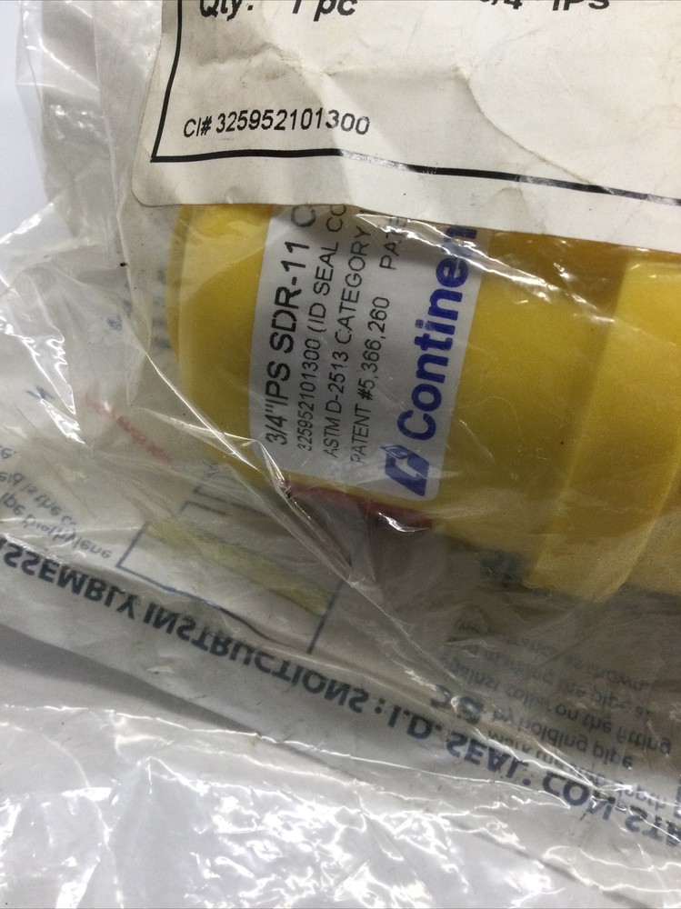 NEW, GASTITE, PECPL-12, PLASTIC COUPLING, 3/4" IPS. (20D-2)