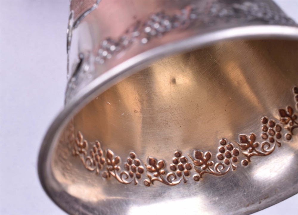 Antique 0.800 Silver Kiddush Goblet Cup Jerusalem
