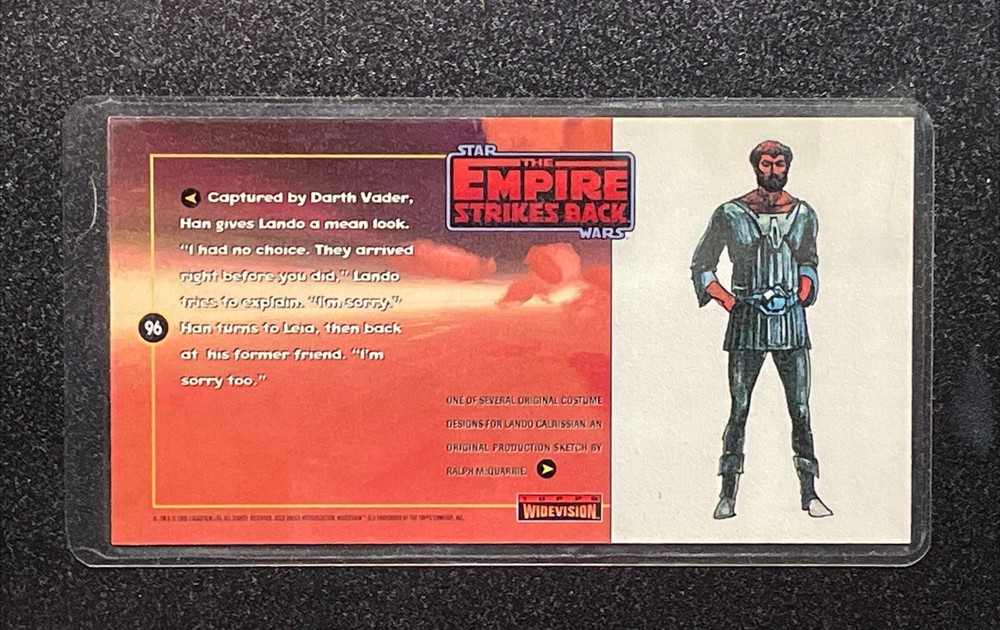 1 Grain Solid Silver “Empire Strikes Back” Star Wars Card! Pure .999 Silver!