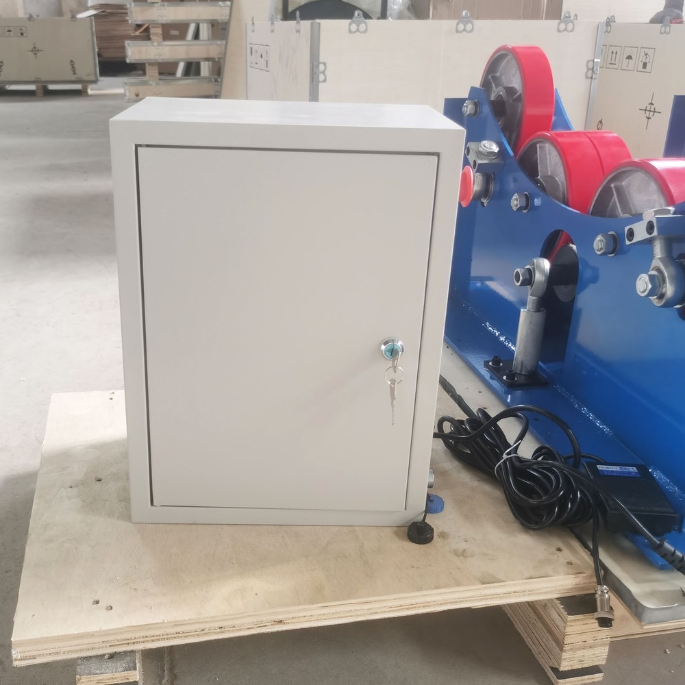 110V 3T/6600 lb Wire-controll Tank Turning Rolls Linkage Welding Roller Support