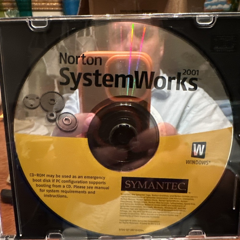 Norton Symantec SystemWorks 2001 Windows CD Untested