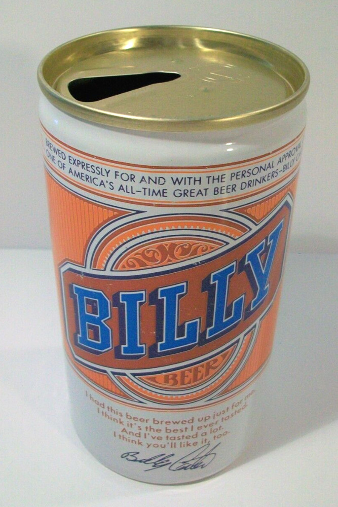 Billy Beer Pull Tab Beer Can, Empty, West End Brewing, Billy Carter, Vintage