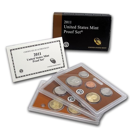 2011 S CLAD Proof Set US Mint Original Government Packaging Box & COA
