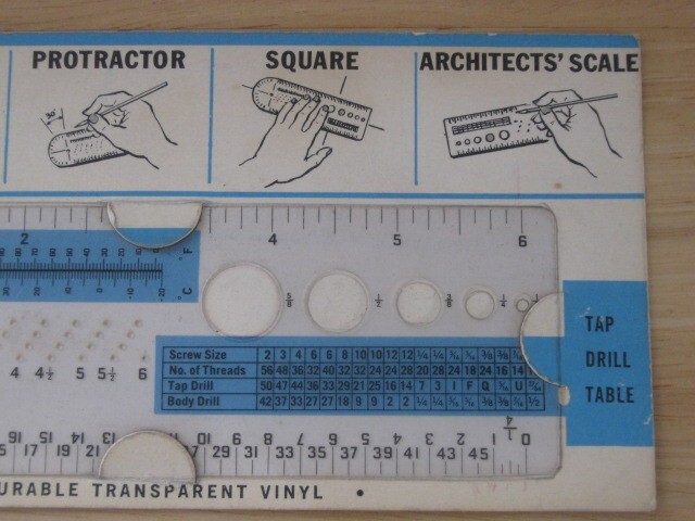 Drafting & Machinist Tool, Compass, Protractor, Square, Architects' Scale