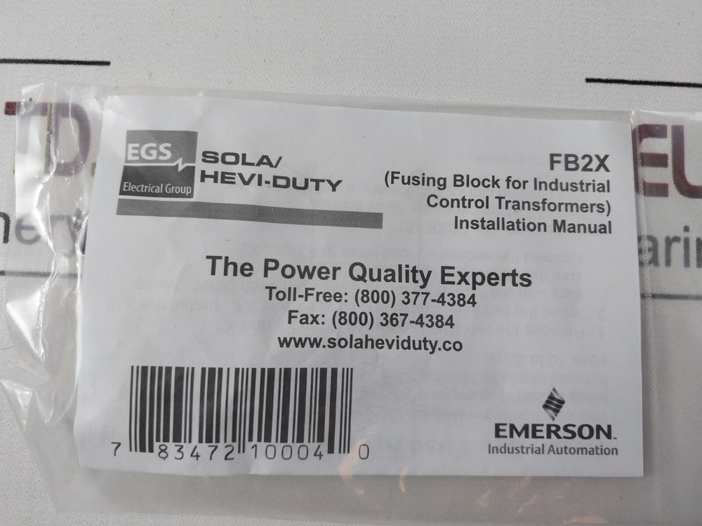 Egs e150 industrial control transformer