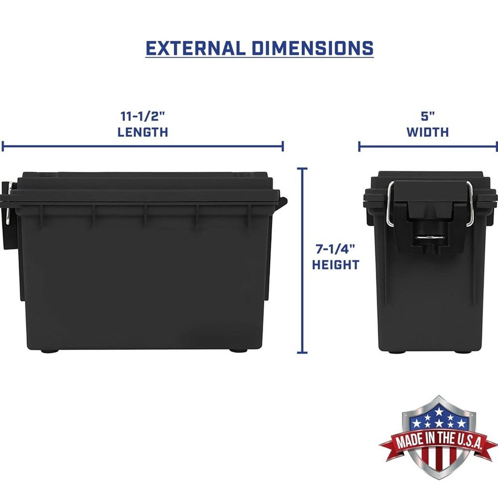 Sheffield Ammo Box Stackable .30 Cal Black US Made