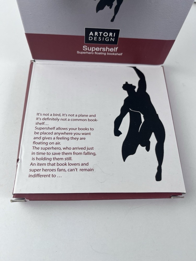 Artori Design Supershelf Superhero Floating Shelf Mounted