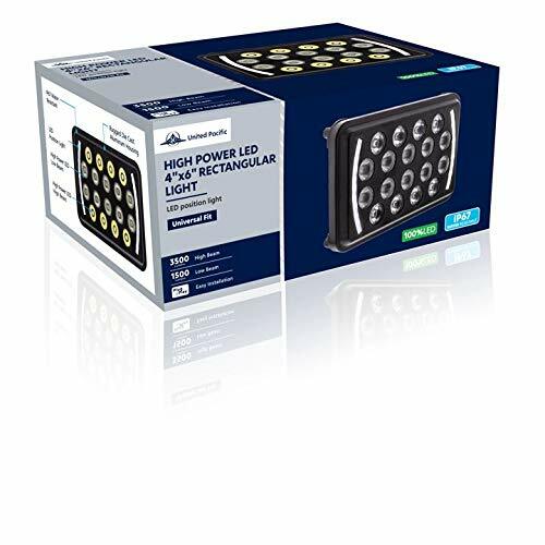 United Pacific 18 High Power 4"X 6" LED Rectangular Light With Position Light...