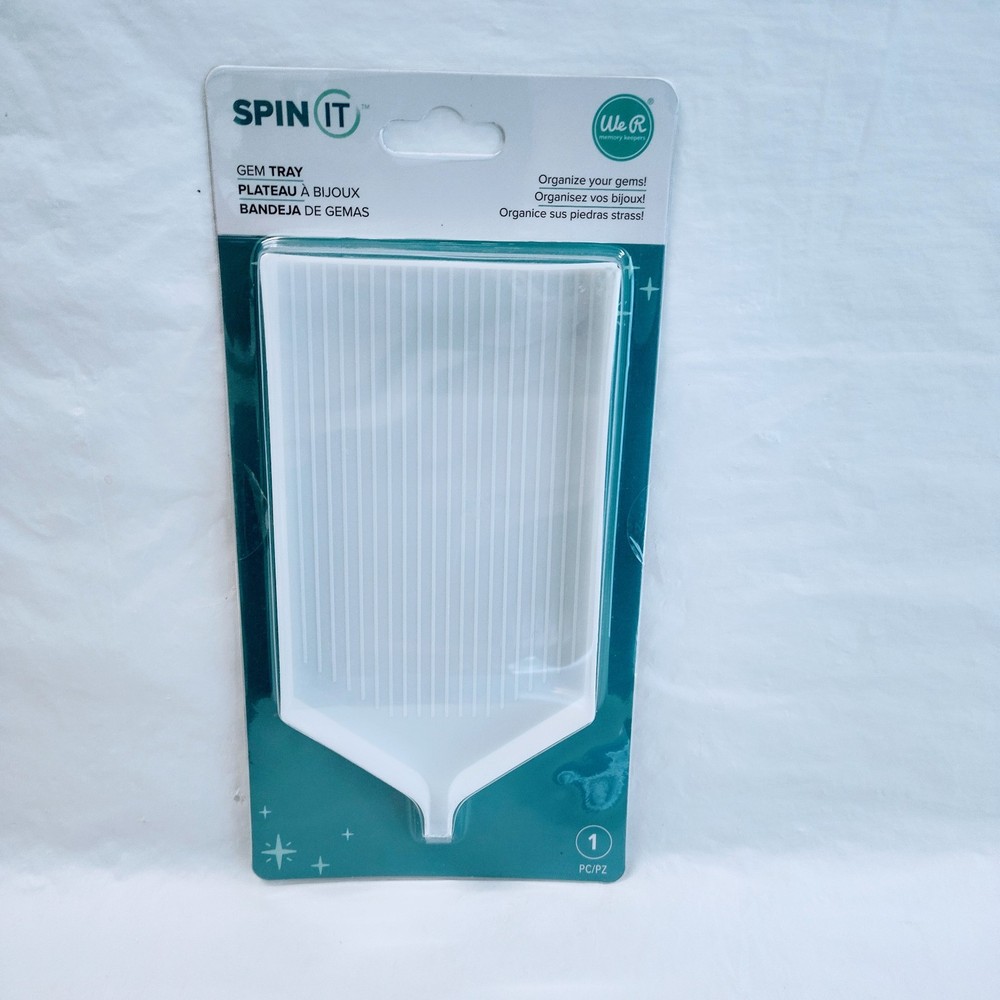 We R Memory Keepers Spin It White Sorting Gem Tray