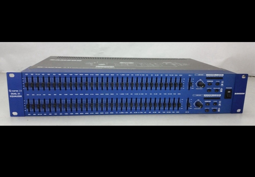 SAMSON curve 231 equalizer  Dual 31 band, Compresor/Limiter, S-3WayCrossover.
