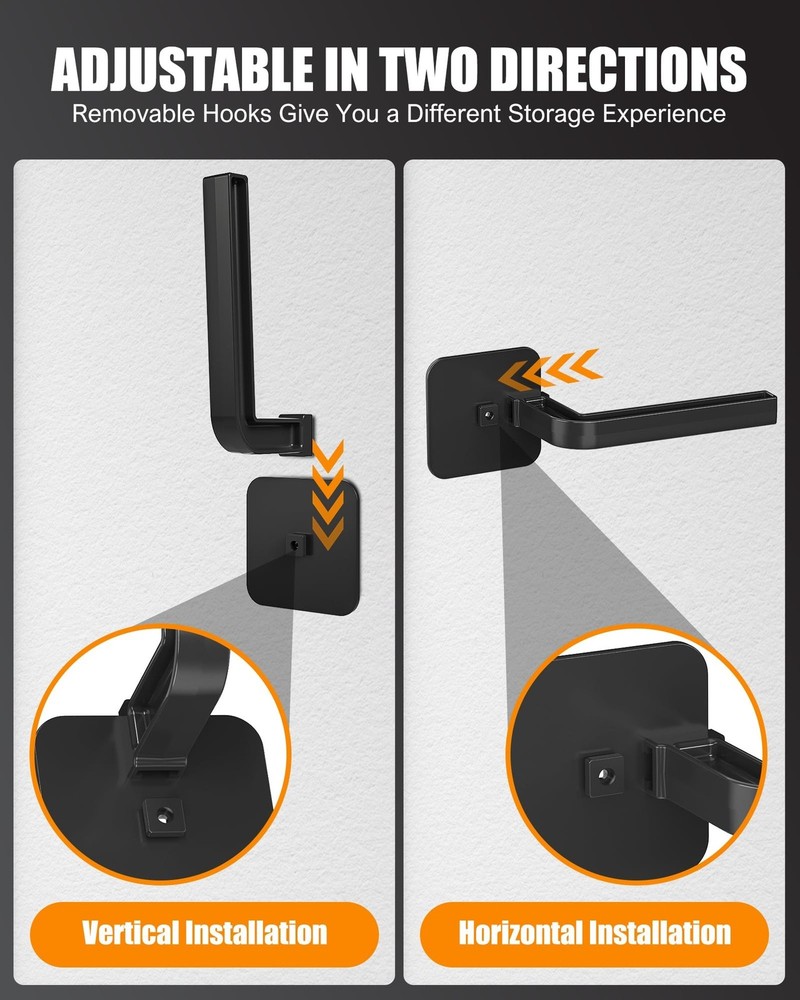 Hat Rack for Hat Storage (4-Pack), Multi-Purpose Hat Organizer, Strong Adhesi...