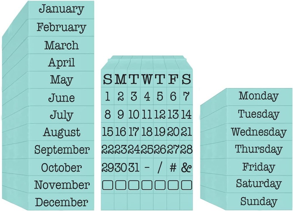 Pegz Calendar Bundle - 75 Piece American Typewriter Font