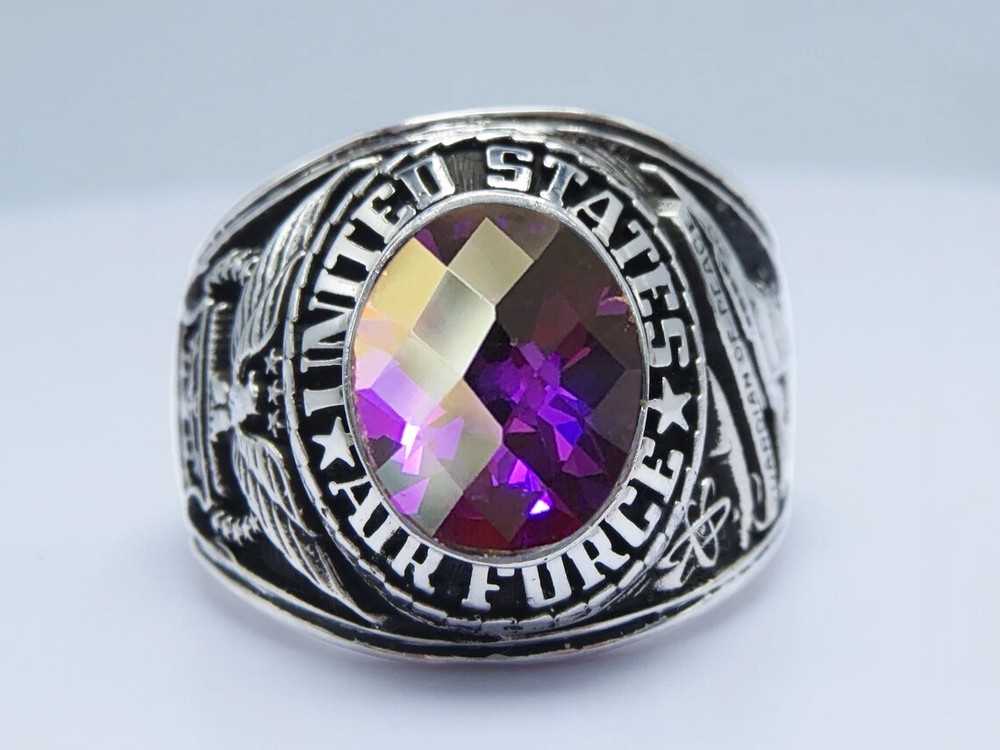 SILVER 925 , RING , USAF , US AIR FORCE RING , USAF , RING , US SIZE 8