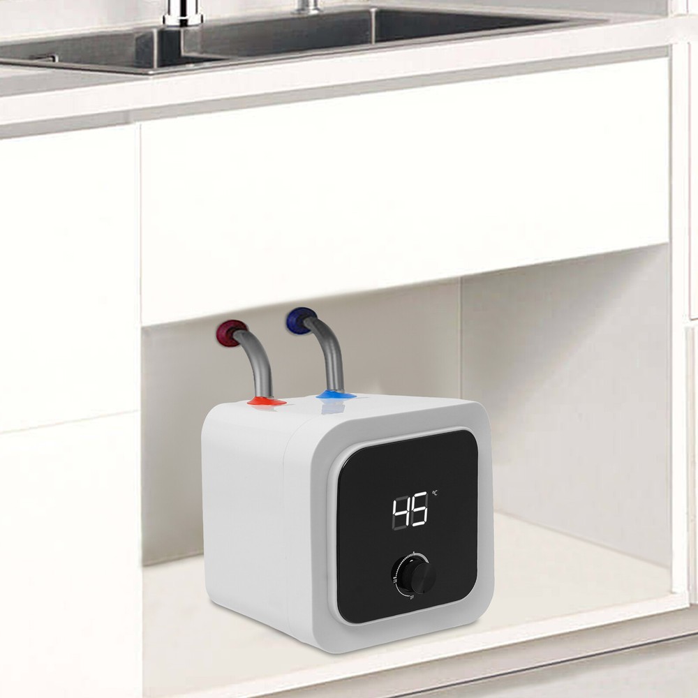 8L 1500W Electric Water Heater Top Outlet Instant Hot Mini Tank Water Heater USA