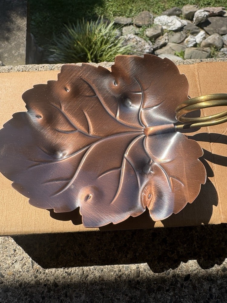 Coppercraft Guild Leaf Trinket Dish in Original Box
