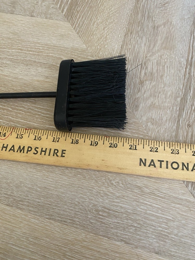 Fireplace Tools Vintage 3 Pc Iron Brass Accent & Stand Decor Unique