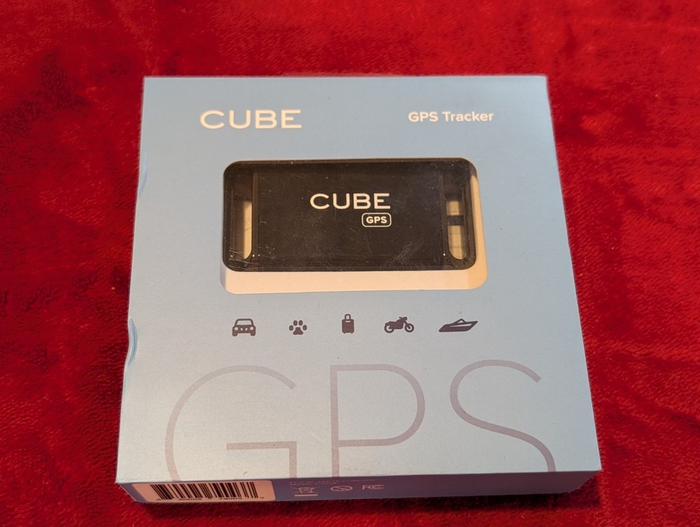 Cube GPS Tracker with Collar attachments , Real-Time Tracking - 4G Cellular