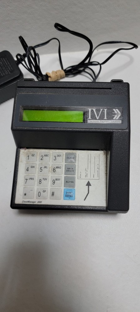 IVI Check Manager 3000 Check Reader Payment Terminal