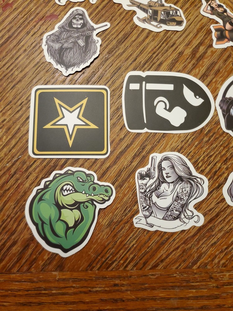 Sticker Lot. Military. Hard Hat. Tool Box.