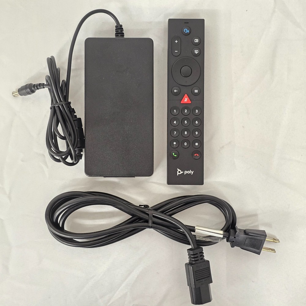 POLY G7500 Codec 4K Base Unit Video Conference Unit Polycom P011 W/ Remote