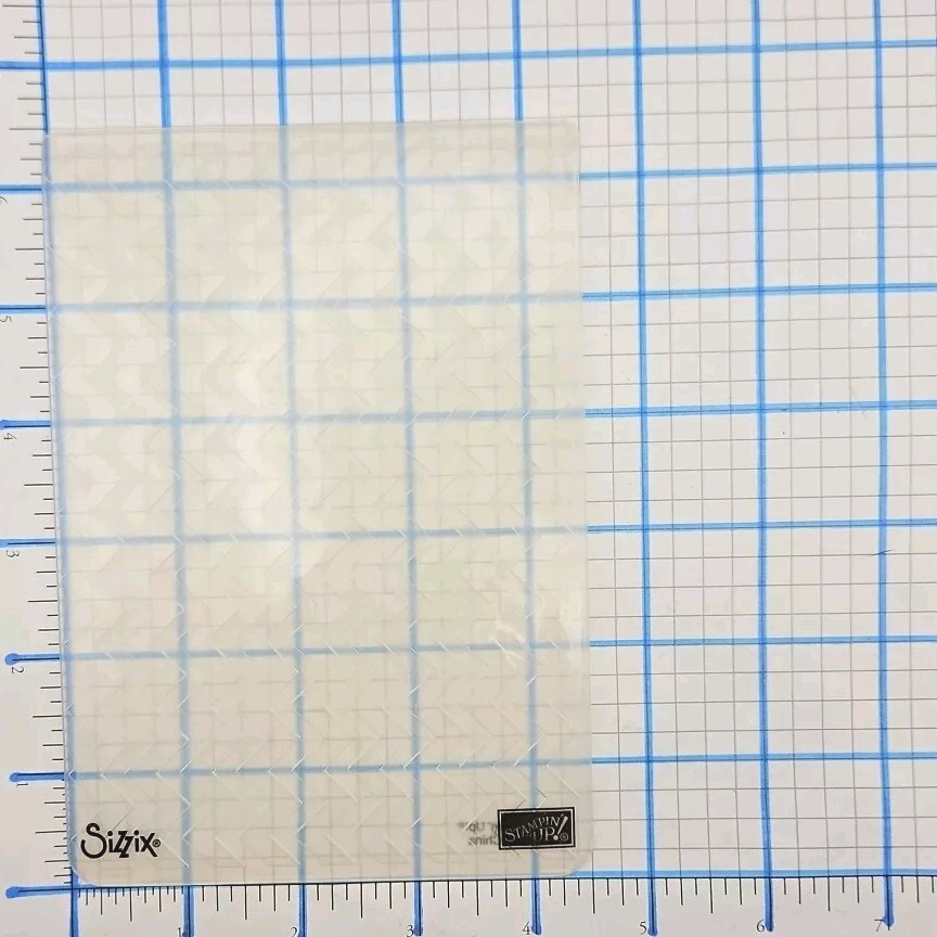 CHEVRON STRIPES Stampin' Up! Sizzix Embossing Folder Background Pattern bb109