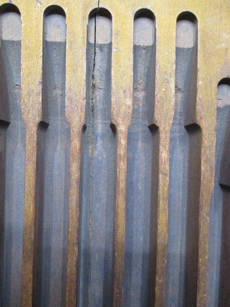 Antique Wood Divided Tray - Organizer - Holder For Drill Bits -Tools -?