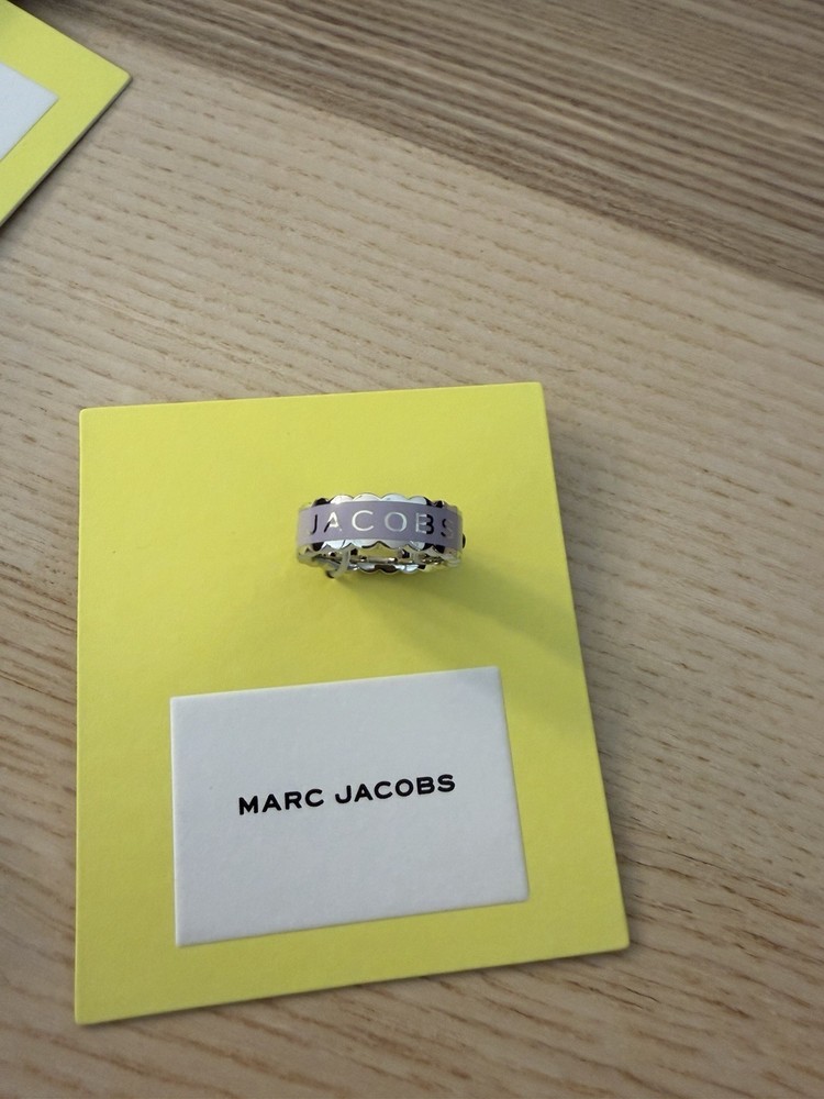 MARC JACOBS The Medallion Ring Purple lavender silver