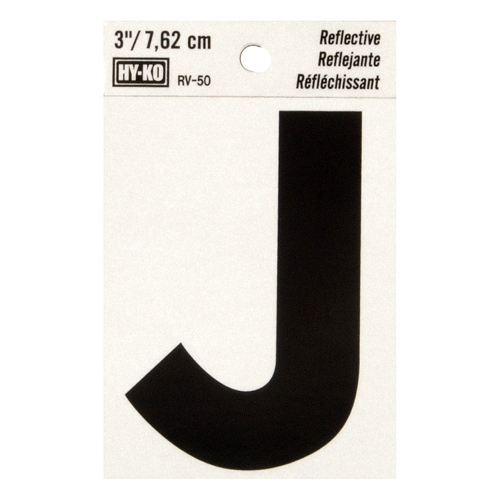 Hy-Ko™ 3" Reflective Letter J (10 pcs.)