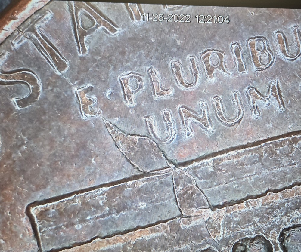 1982-P Lincoln Memorial Die Crack /Cent Error 🇺🇲