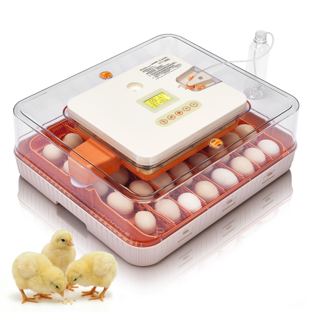 56 Eggs Incubator Fully Automatic Turning & Water Refill Temp & Humidity Control