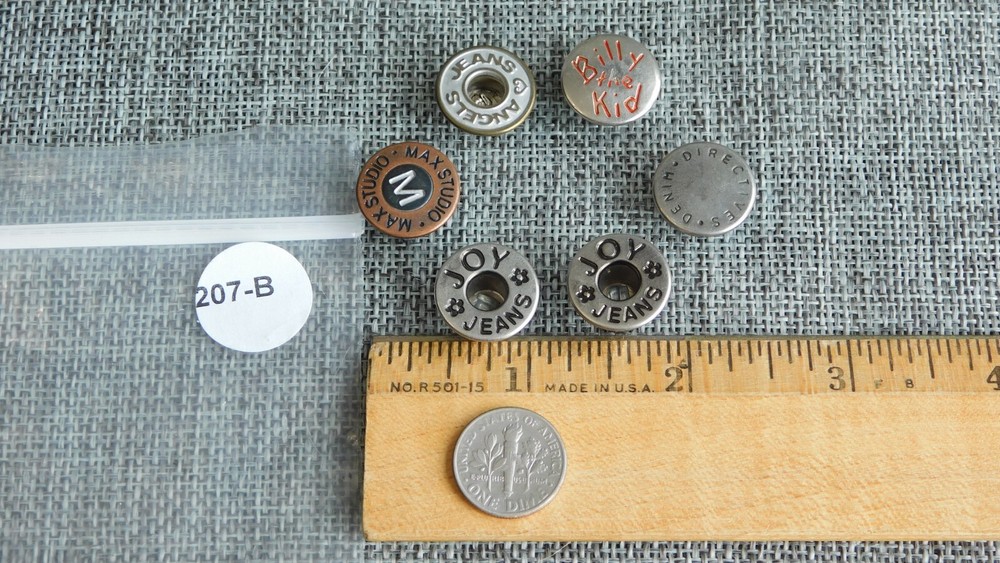 Lot of Vintage Uniform Work Button Studs #207-B
