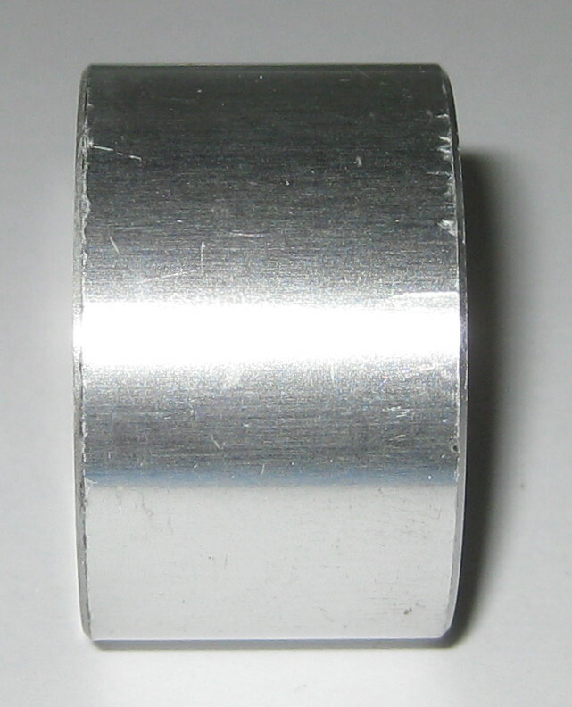 1.25" Diameter Heavy Duty Solid Aluminum Roller - 10mm Bore - 32mm Dia - 20mm Th