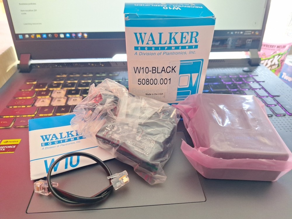 Walker W10 Equipment In-Line Receiver Amplifier Black
